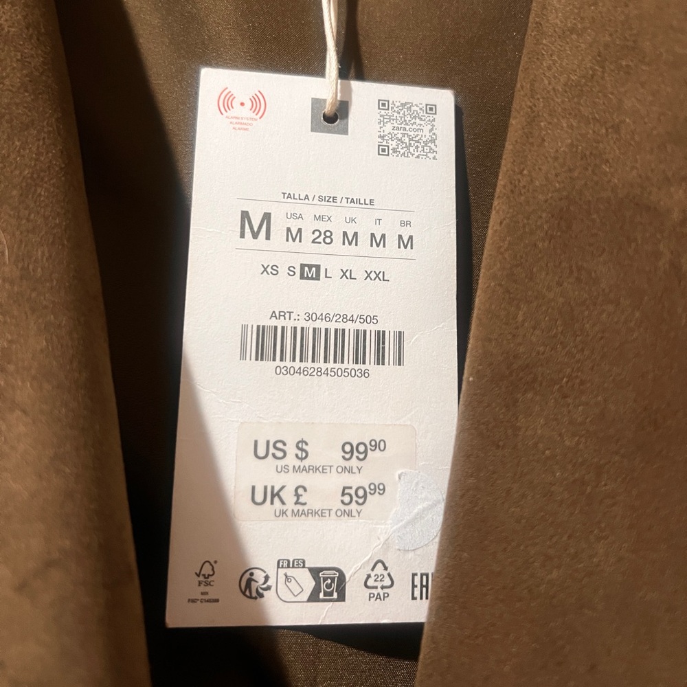 Zara suede oversized jacket - Picture 2 of 7